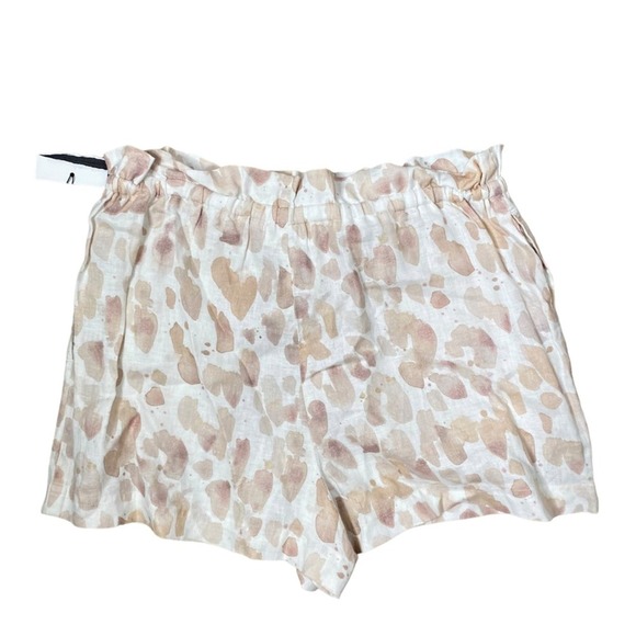 Bella Dahl Ruffle Waist Linen Shorts in Mojave Spots Print - Picture 7 of 7